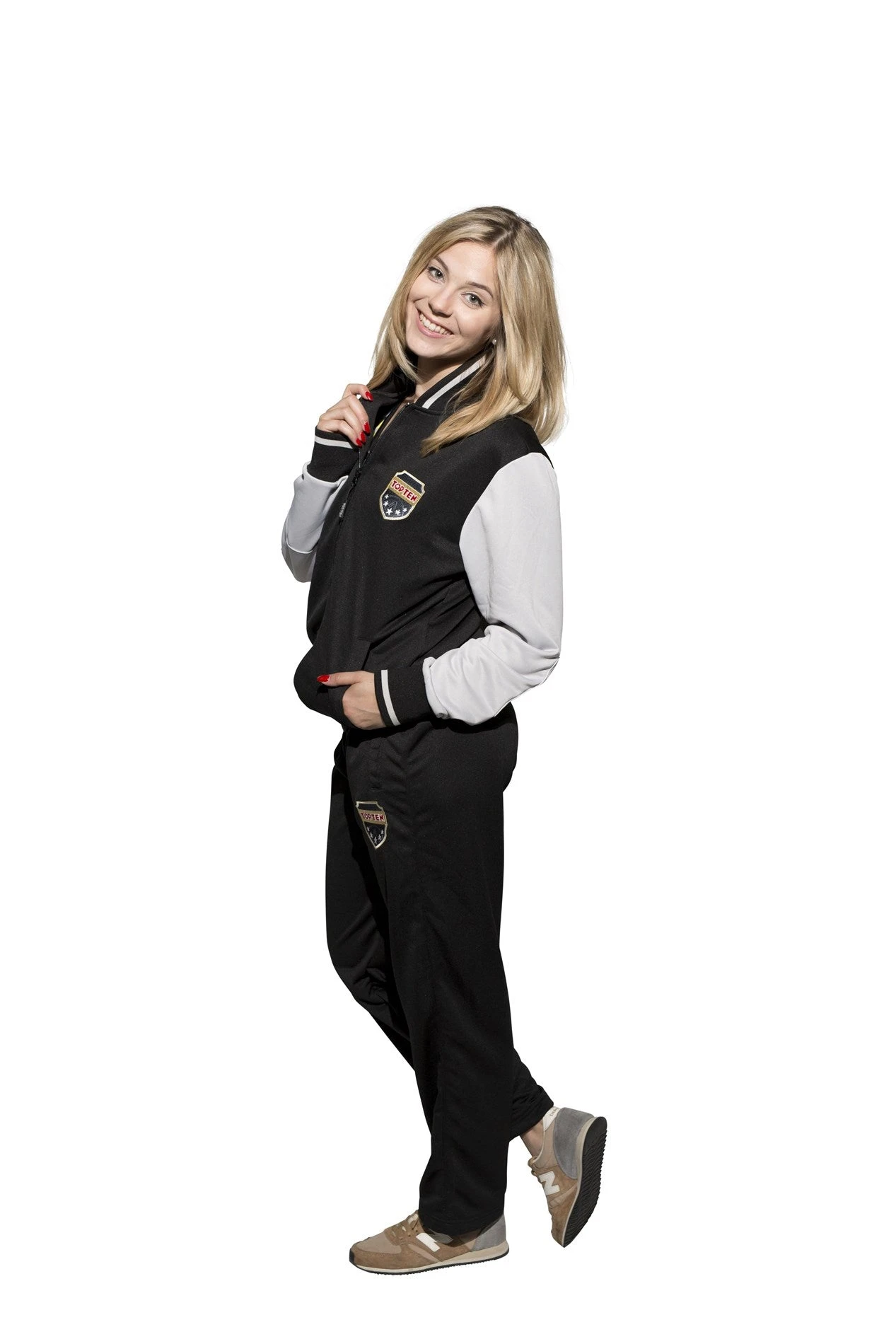 Fitness Suit TOP TEN Coat Of Arms - Black/grey, 7727-91 - Image 2