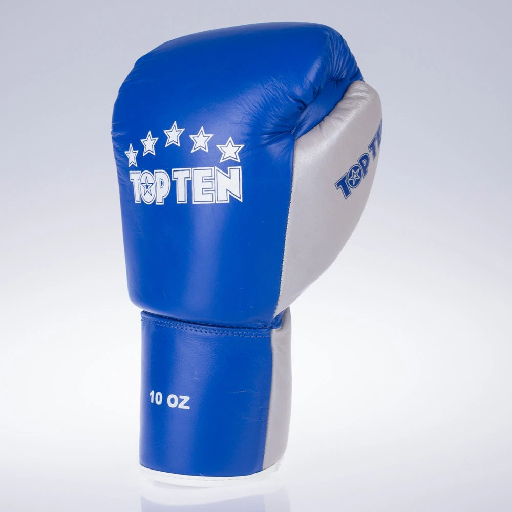 Top Ten Pro Boxing Gloves - Blue/silver, 20182-6110 - Image 2