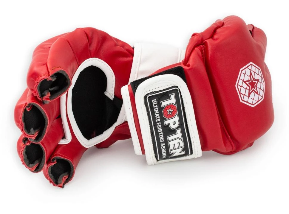 Top Ten MMA Gloves Striking C-Type - Red/white, 23351-41 - Image 2