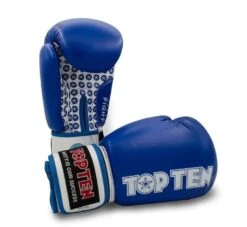 TOP TEN Fight Boxing Gloves Blue 10oz