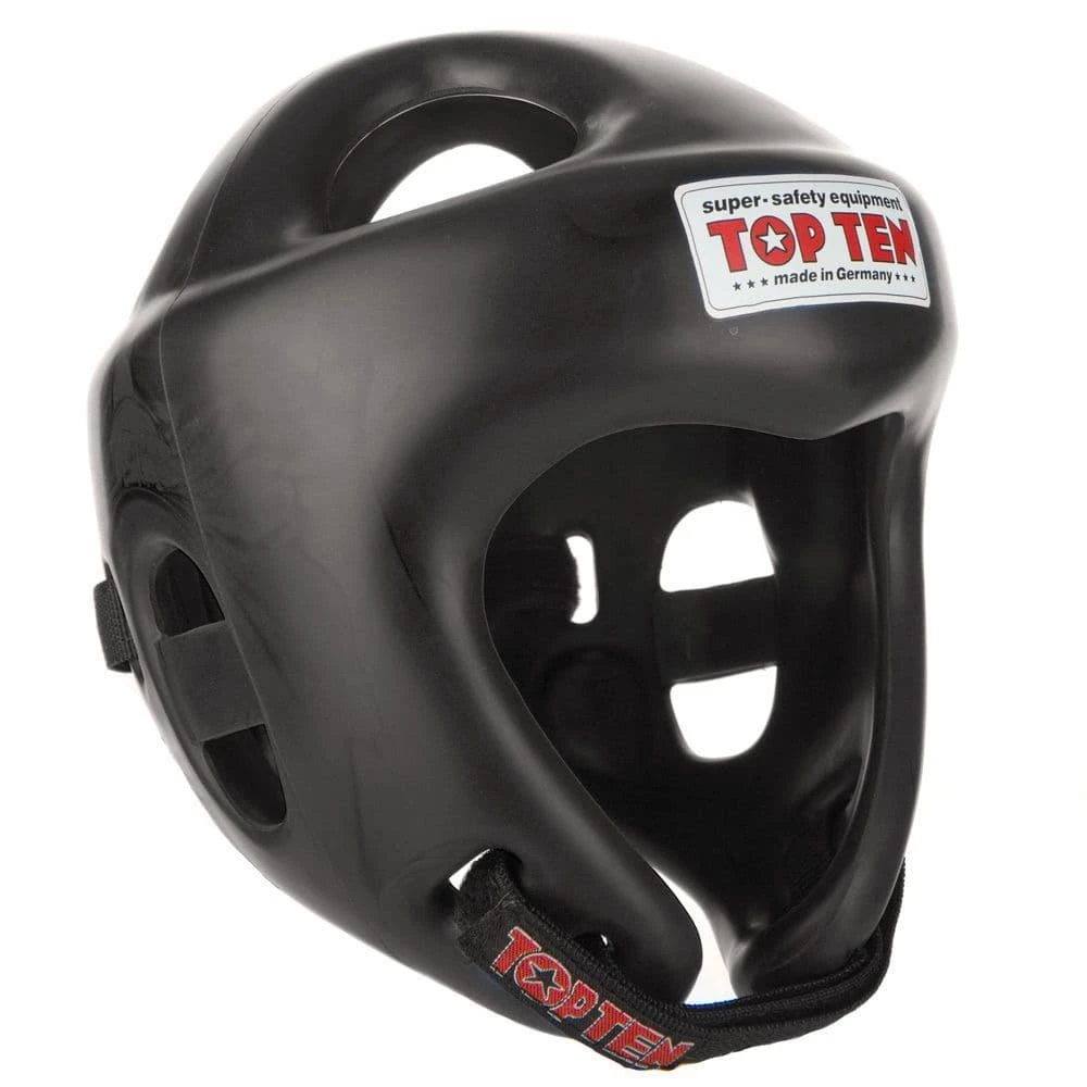 TOP TEN Fight Head Guard Black