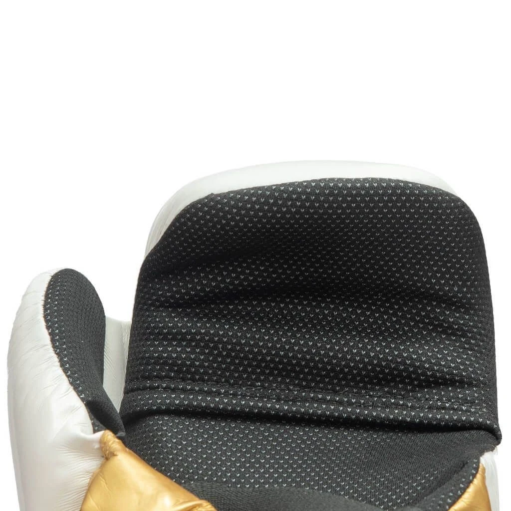 TOP TEN Glossy Block Pointfighter Gloves White/Gold - Image 5