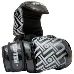 TOP TEN Glossy Block PRISM Pointfighter Gloves Black