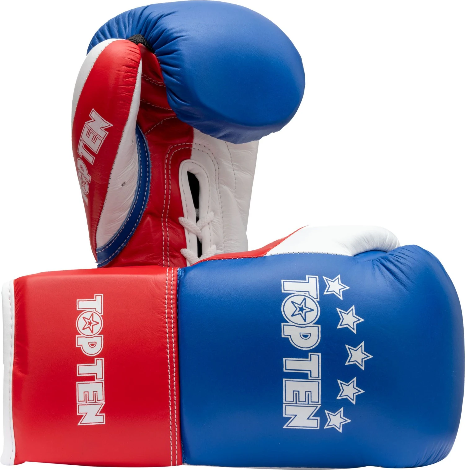 Top Ten Classic Lace Up Boxing Gloves - Tricolor