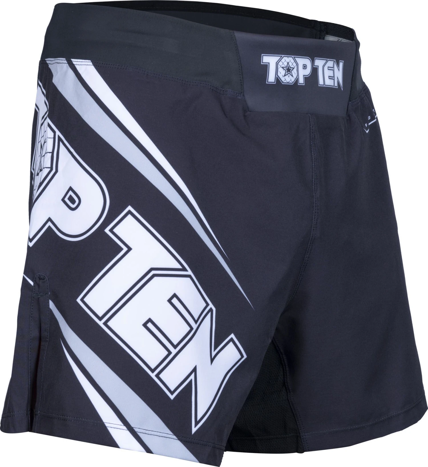 Top Ten MMA Shorts Fight Team - Black - Image 2