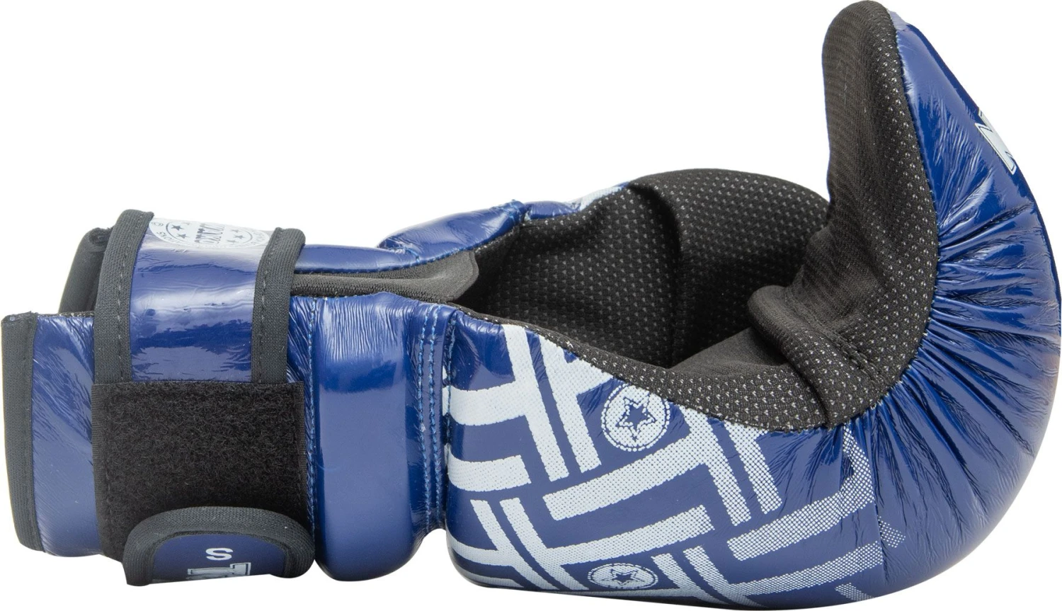 Top Ten Open Gloves "Glossy Block Prism"- Blue - Image 4