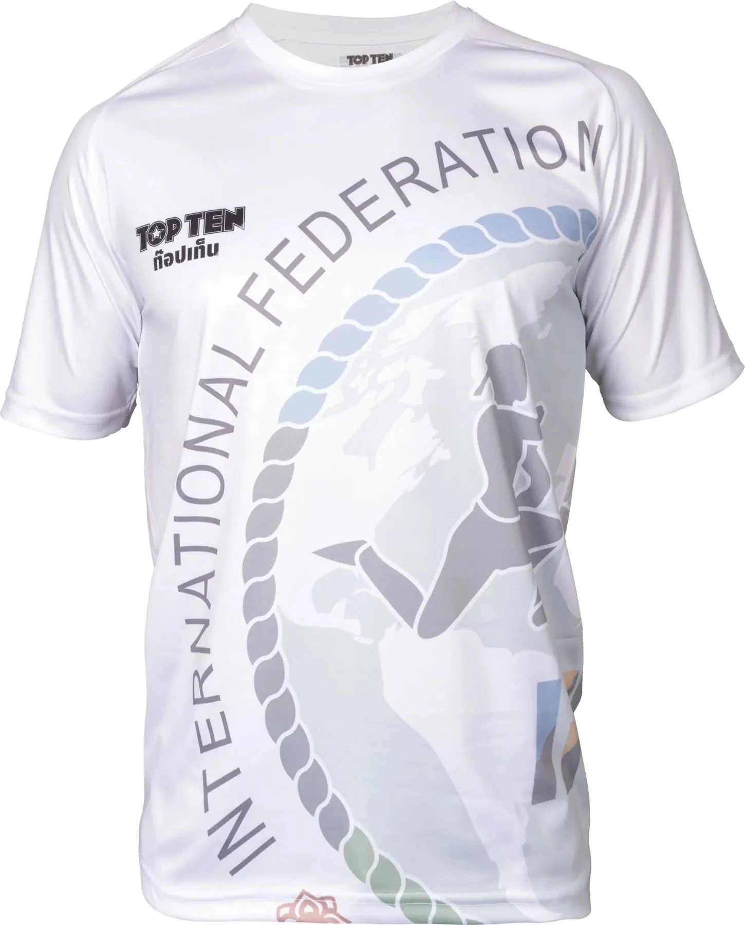 Top Ten IFMA Training T-Shirt Royal Muay - White