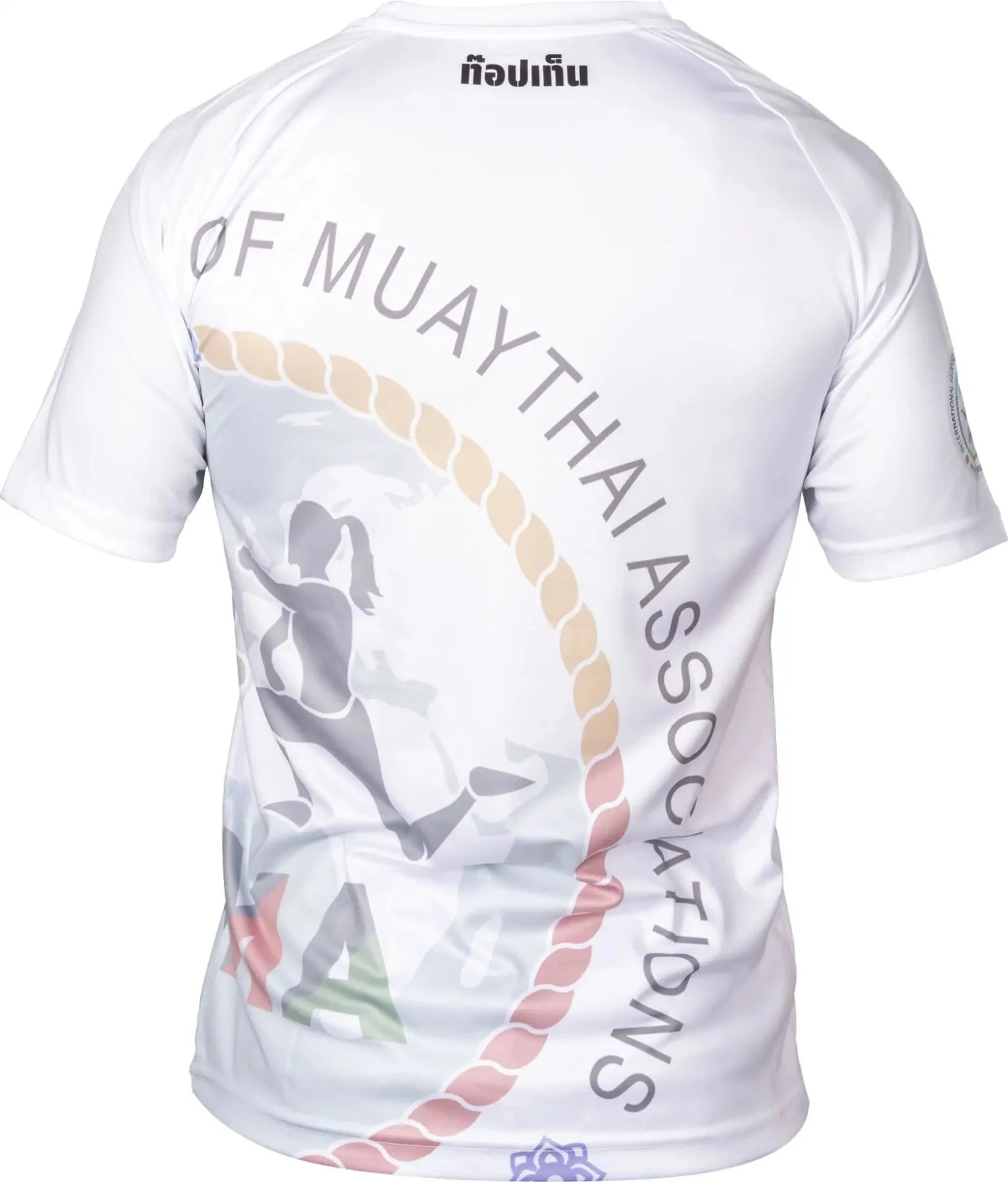 Top Ten IFMA Training T-Shirt Royal Muay - White - Image 2